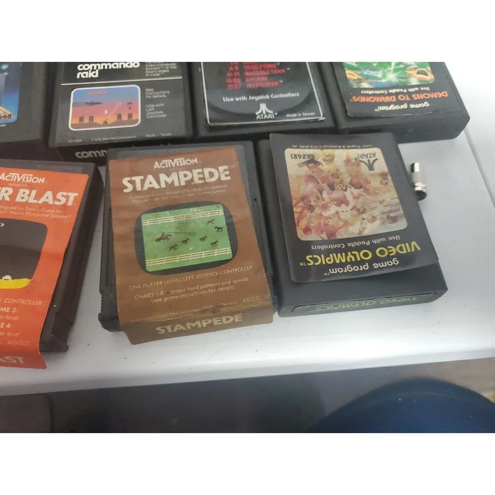 Original Atari 2600 Starter Set: Console w/ 7 Classic Games And Box Read